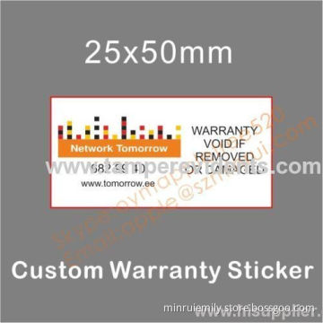 Professional Ultra Destructible Vinyl Label,breakable Eggshell Warranty Sticker,warranty Void If Removed Seal Stickers 